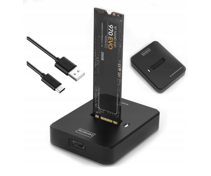 Adapter do dysków Zenwire Adapter M2 NVME PCie/SATA USB-C 10 GB/s